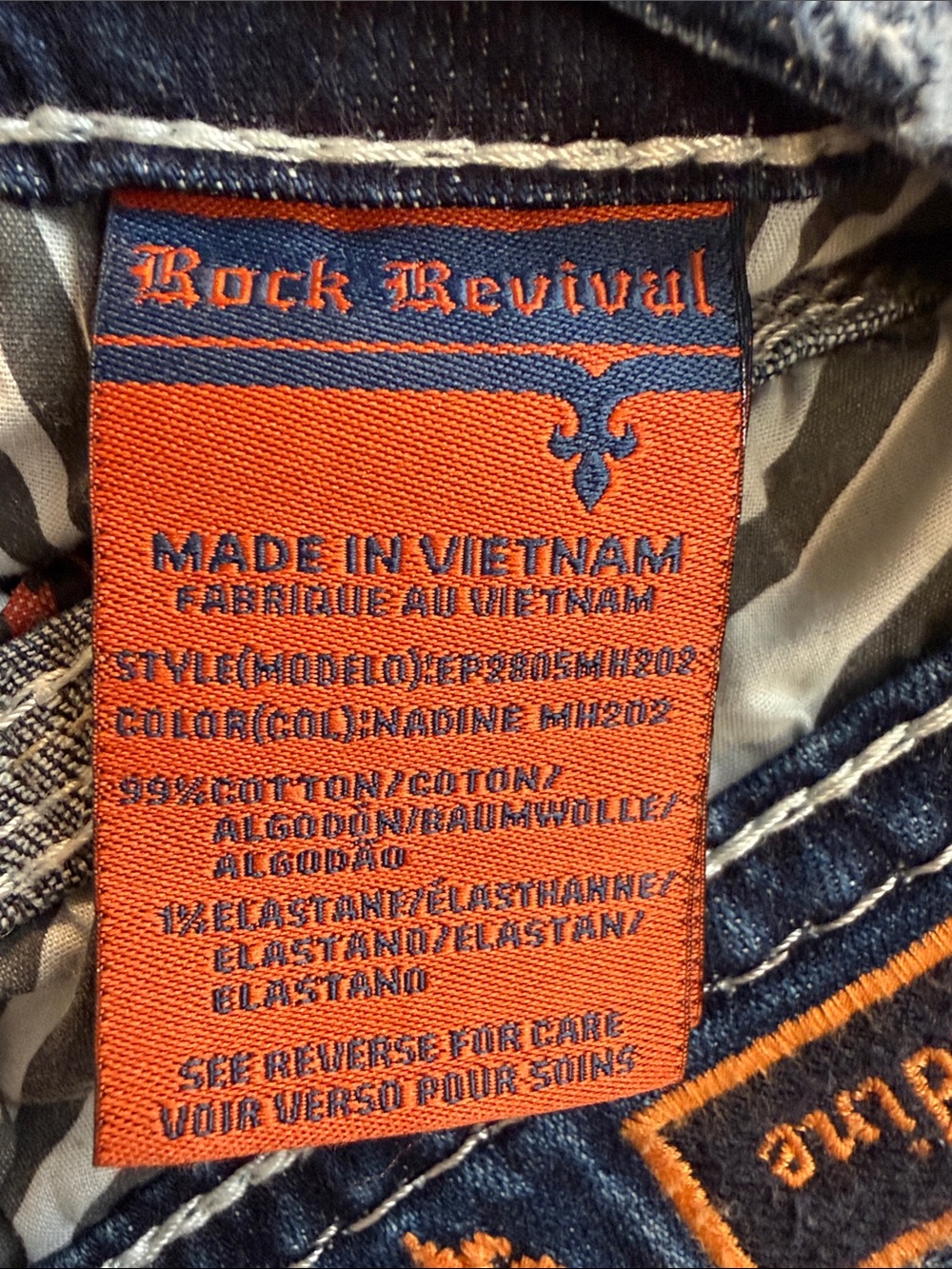 Rock Revival Distressed Blue Wash Womens Denim Shorts - Picture 11 of 13
